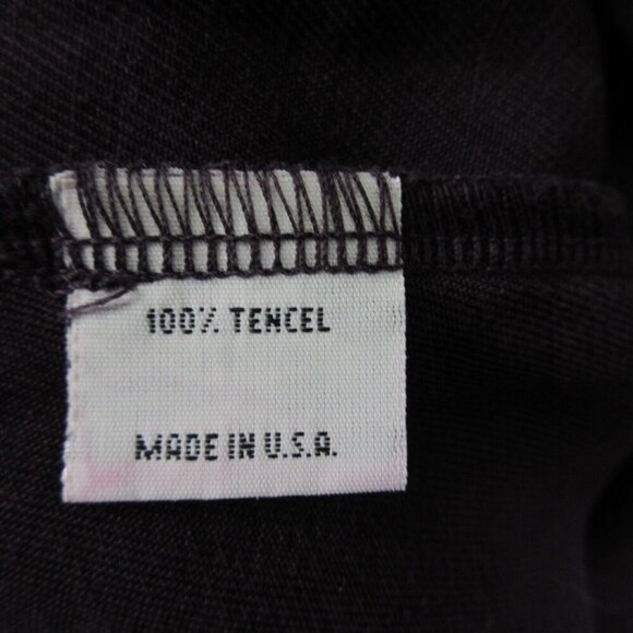 Bryn Walker Button Front Tencel Shirt Women L Purple Blouse Casual Lagenlook 400 - Picture 5 of 10